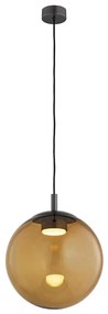 Argon 8831 - Lampadario a sospensione con filo SACRAMENTO 1xGX53/8W/230V marrone/fumé