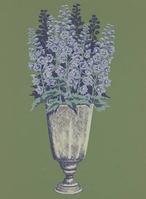Långelid / von Brömssen Carta da parati Delphinium - Arbour Green