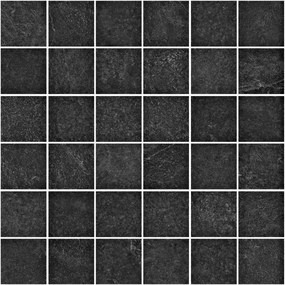 Ragno Realstone Slate Decoro Mosaico 5x5 Freccia 30x30 Cm Black