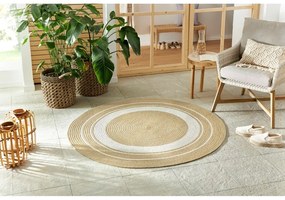 Tappeto rotondo per esterni in colore naturale ø 200 cm - NORTHRUGS