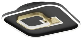 Eglo 901245 - Plafoniera LED TIRIOLO LED/16,2W/230V+1xLED/9,2W nero/oro