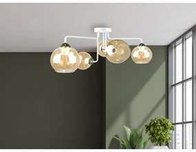 Lampadario a plafone MONDE WHITE 5xE27/60W/230V