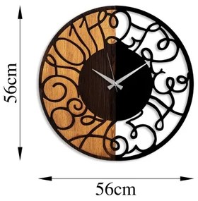 Orologio da parete diametro 56 cm 1xAA legno/metallo