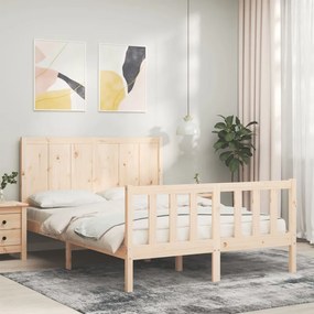 Giroletto con testiera 140x200 cm in legno massello