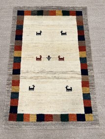 Gabbeh Tappeto persiano 120x80 Beige (Iran) Annodato A Mano