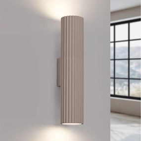 Brilagi - Applique da parete LED CRESTO 2x GU10 / 10 W / 230 V, 30 cm, taupe