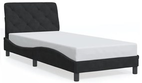 Giroletto Con Luci Led Nero 90x190 Cm İn Velluto /