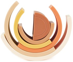 Bieco - Arcobaleno impilabile in silicone - Chocolate Bliss