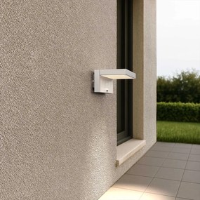 Applique LED Solare Minimal Bianca con Sensore di Movimento Colore Bianco Naturale 4.000K