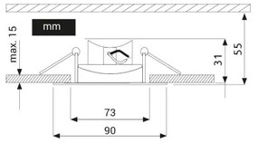 LED Suspended soffitto chiaro EYE LED/5W/100-250V 3000K