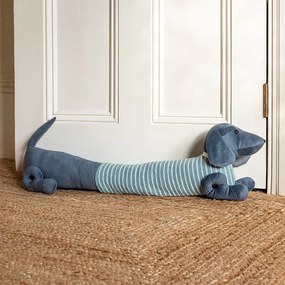 Paraspifferi per porta verde/grigio 17x76 cm Sausage Dog – Rex London