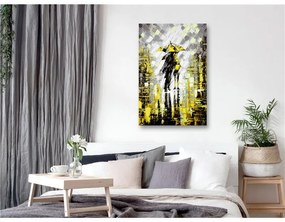 Quadro Lovers in Colour (1 Part) Vertical Yellow  Colore Giallo, Dimensioni e Misure 60x90