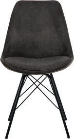 Sedia da pranzo grigio scuro Eris - Actona