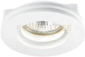 Gfa590- faretto tondo in gesso 1 luce attacco gu10 d.10cm  da incasso