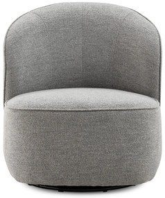 Poltrona grigio chiaro girevole Edna – MOME