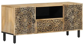 Mobile porta tv 105x33x46cm in legno massello di mango