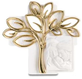 BONGELLI PREZIOSI icona sacra famiglia albero cm 16 x 15