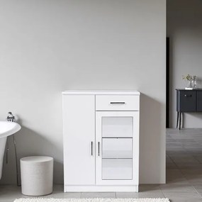 Mobile multiuso CRYSTAL 2 ante con specchio