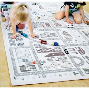 Tappeto per bambini bifacciale bianco, 160 x 230 cm Ülejõe - Narma