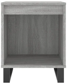 Comodini 2pz grigio sonoma 40x35x50 cm in legno multistrato