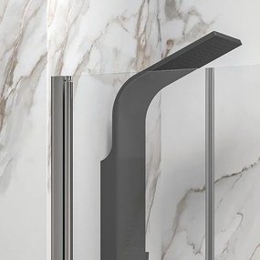 Doccia nicchia doppio battente 70cm altezza 190 cm | KS2800-SALOON - KAMALU