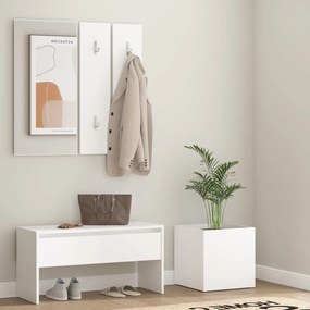 Set Di Mobili Da Corridoio Bianco İn Legno Multistrato /