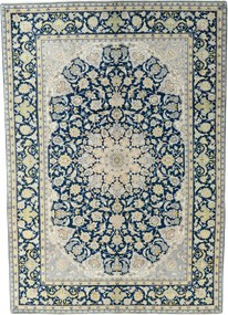 Kashan Tappeto persiano 320 x 230 Blu (Iran) Annodato A Mano
