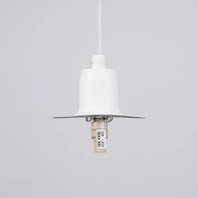 Sollux SL.1356 - Lampadario a sospensione con filo HYPERION 1xG9/8W/230V bianco