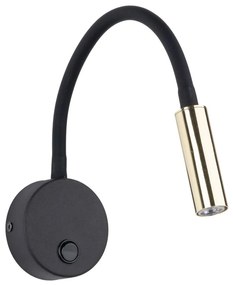 Applique LAGOS 1xG9/3W/230V nero/oro