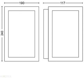 Philips 17430/30/P7 - Lampada esterna LED RGBW Hue IMPRESS 2x8W IP44