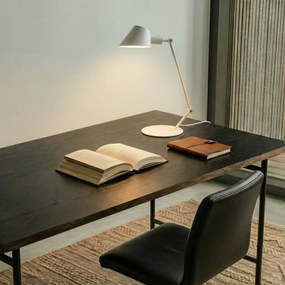 Lampada da scrivania Corali Lindby, Bianco / Opale, Soggiorno / Sala da pranzo, Metallo, Moderno, Lampada da tavolo