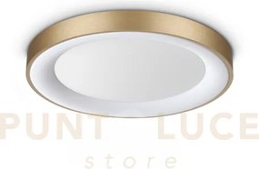 Planet plafoniera led 3000k 15w  1350 lm satinata ottone d.50cm