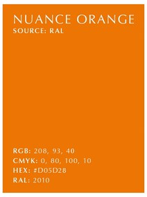 Lampada da tavolo dimmerabile a LED arancione con paralume in metallo (altezza 41,5 cm) Asteria Table - UMAGE