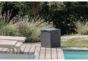 Cassetta portaoggetti da giardino grigio scuro Woodys - Toomax