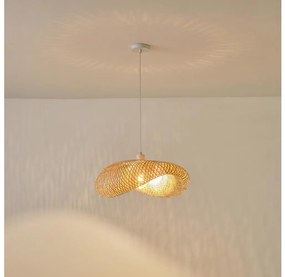 Lampadario a sospensione con filo CALYPSO 1xE27/15W/230V bambù