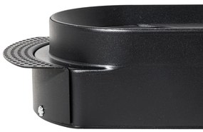 Faretto da incasso rotondo nero GU10 70mm 2 luci - Hubs