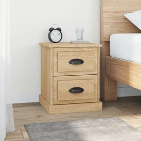 Comodino rovere sonoma 39x39x47,5 cm in legno multistrato