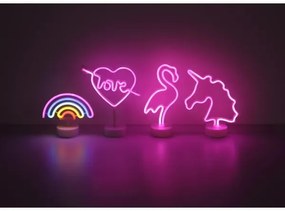 Globo 28064 - Decorazione da tavolo LED Neon FLAMINGO LED/2W/3xAA