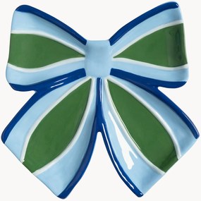 Piatto da portata dipinto a mano in dolomite Ribbon