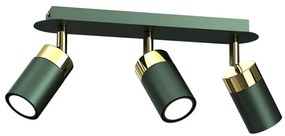 Faretto JOKER 3xGU10/25W/230V verde/oro