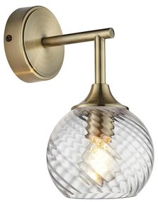 Endon 103173 - Applique ALLEGRA 1xE14/7W/230V ottone/limpido