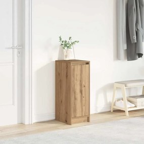 Scarpiera Rovere Artigianale 29,5x34x76 Cm İn Legno Multistrato /