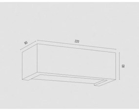 Argon 8251 - Applique CASERTA 1xE27/15W/230V 22 cm