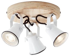 Brilliant - Faretto SEED 3xGU10/5W/230V bianco/beige
