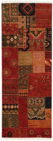 Patchwork Tappeto orientale 80x200 (Indian) Annodato A Mano