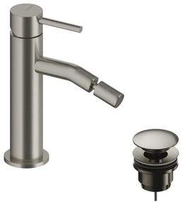 Rubinetto per bidet LOOP SANYCCES argento spazzolato lucido