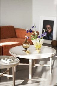 Tavolino rotondo con piano in ceramica di colore naturale 90x90 cm Marsden - Rowico