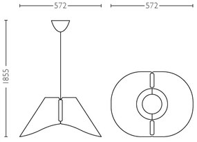 Lampada da soffitto a sospensione E27/60W/230V