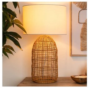 Atmosphera - Lampada da tavolo KARLA 1xE27/25W/230V rattan