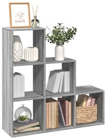 Libreria Divisorio 3ripiani Grigio Sonoma 99x29x99cm Truciolato /